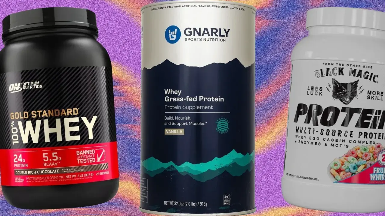 Tres botes de proteína whey: Gold Standard, Gnarly y Black Magic. Descubre para qué sirve el whey protein y cómo ayuda a tus músculos.