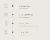 Guía de consumo de colágeno: 6 semanas para digestión, 8-12 para piel, 3-6 meses para articulaciones, 12+ meses para huesos.