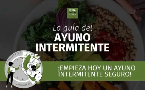 Plato con alimentos saludables, ideal para aquel que no come nada de origen animal. Guía de ayuno intermitente.