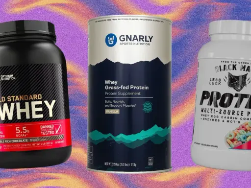 Tres botes de proteína whey: Gold Standard, Gnarly y Black Magic. Descubre para qué sirve el whey protein y cómo ayuda a tus músculos.