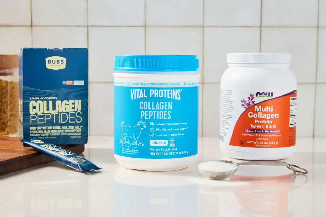 Cajas y botes de p&eacute;ptidos de col&aacute;geno, un suplemento para la salud &oacute;sea, articular y de la piel. &iquest;Qu&eacute; es col&aacute;geno? Es una prote&iacute;na esencial.