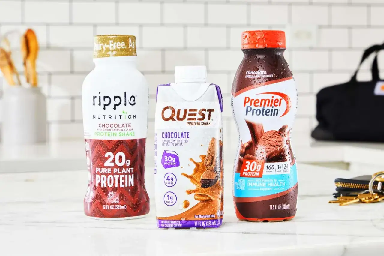 Tres batidos de prote&iacute;na de chocolate: Ripple, Quest y Premier Protein. Son ideales para quienes buscan recuperar energ&iacute;a y m&uacute;sculos.